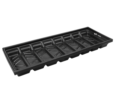 black foot tray for livestock against whitebackground